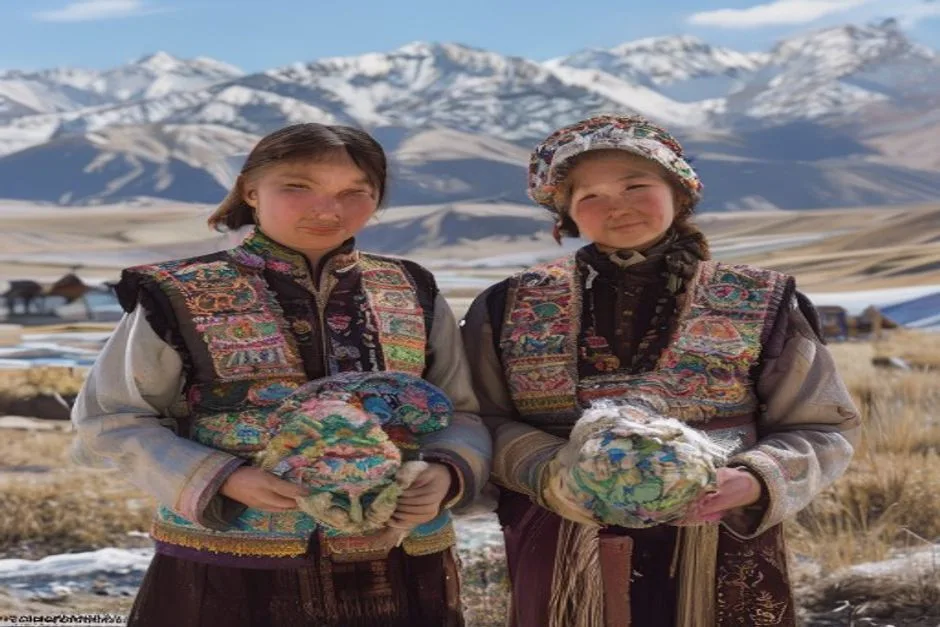 Altai felt sisters