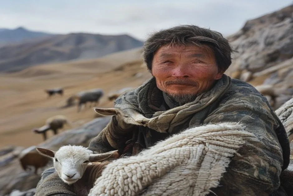 Altai-Gobi goat herders